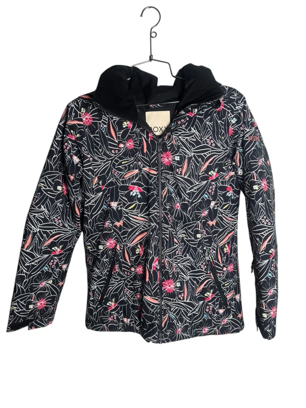 Roxy American Pie Girl Jacket True Black Outlines Girls XL/14